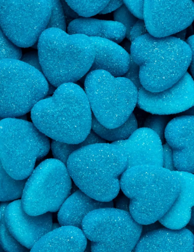 Coeurs à la framboise acidulées 100g