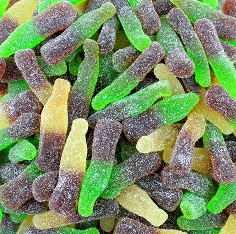 Bouteilles Cola sucrées 100g