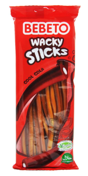 BEBETO Wacky Sticks Cola 180g