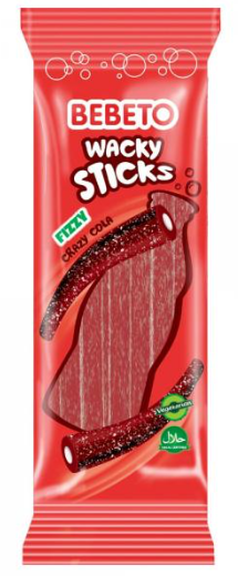 BEBETO Wacky Sticks Cola 180g