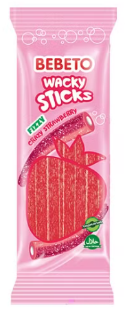 BEBETO Wacky Sticks Fraise 180g