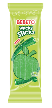 BEBETO Wacky Sticks Pomme 180g