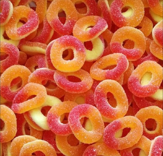Anneaux Pêches sucrées 100g