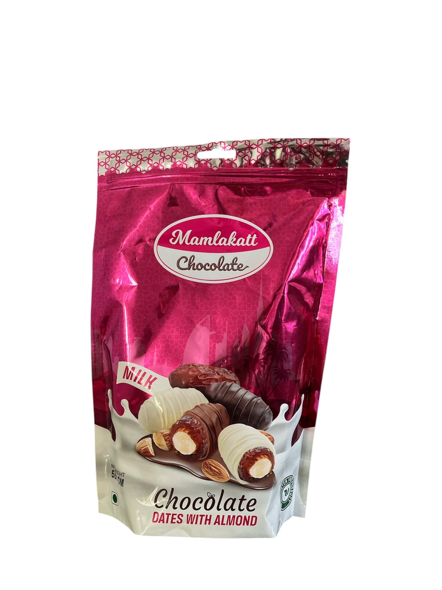 MAMLAKATT dattes amande chocolat lait 500g