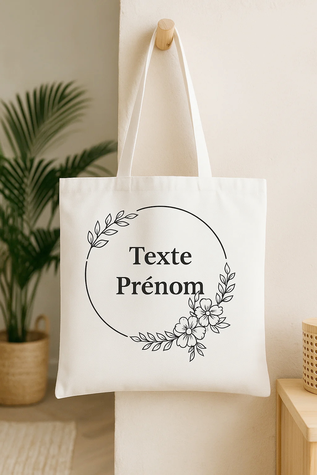 ⚪ Tote-Bag blanc avec logo Cercle