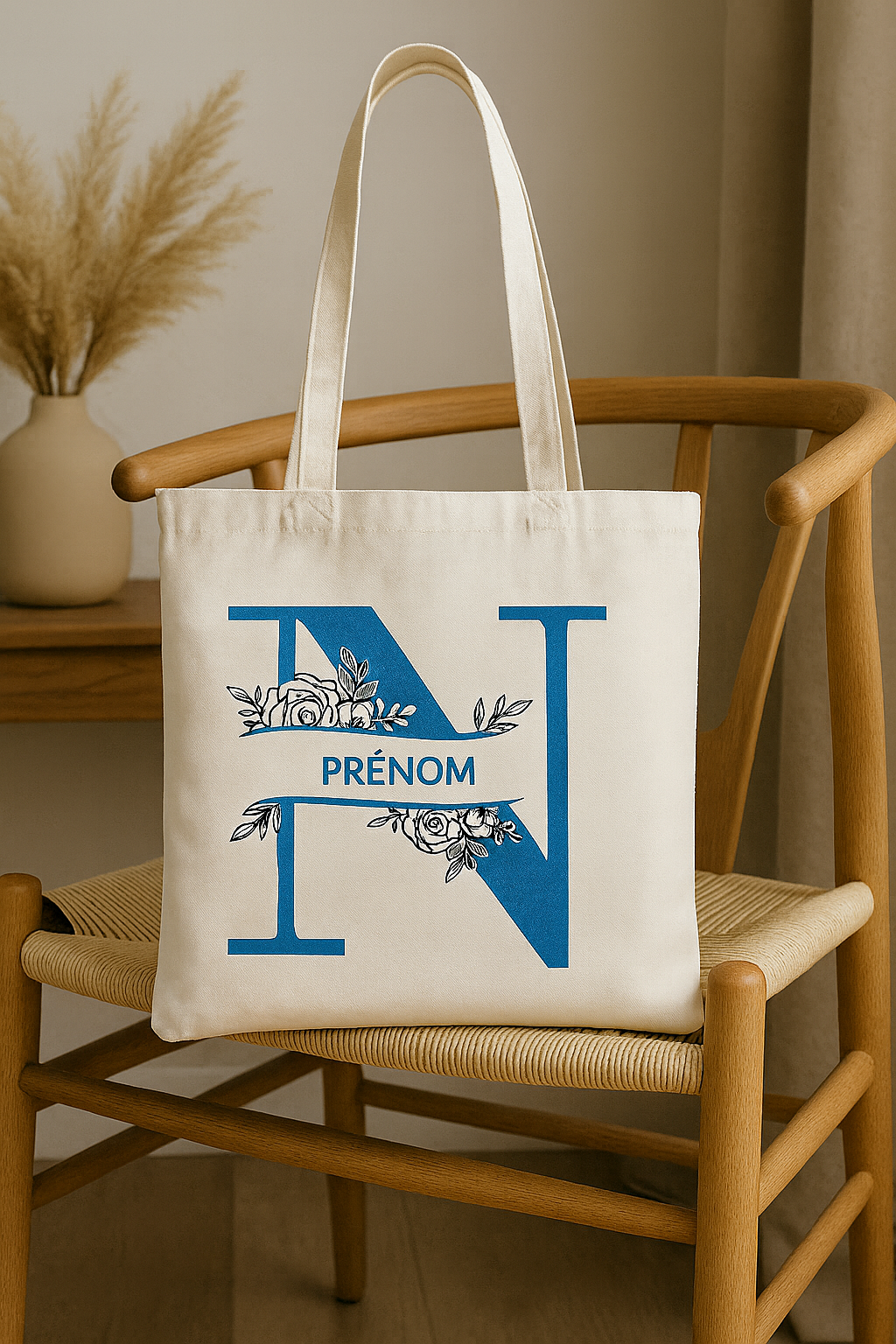 ⚪ Tote-Bag blanc avec logo N