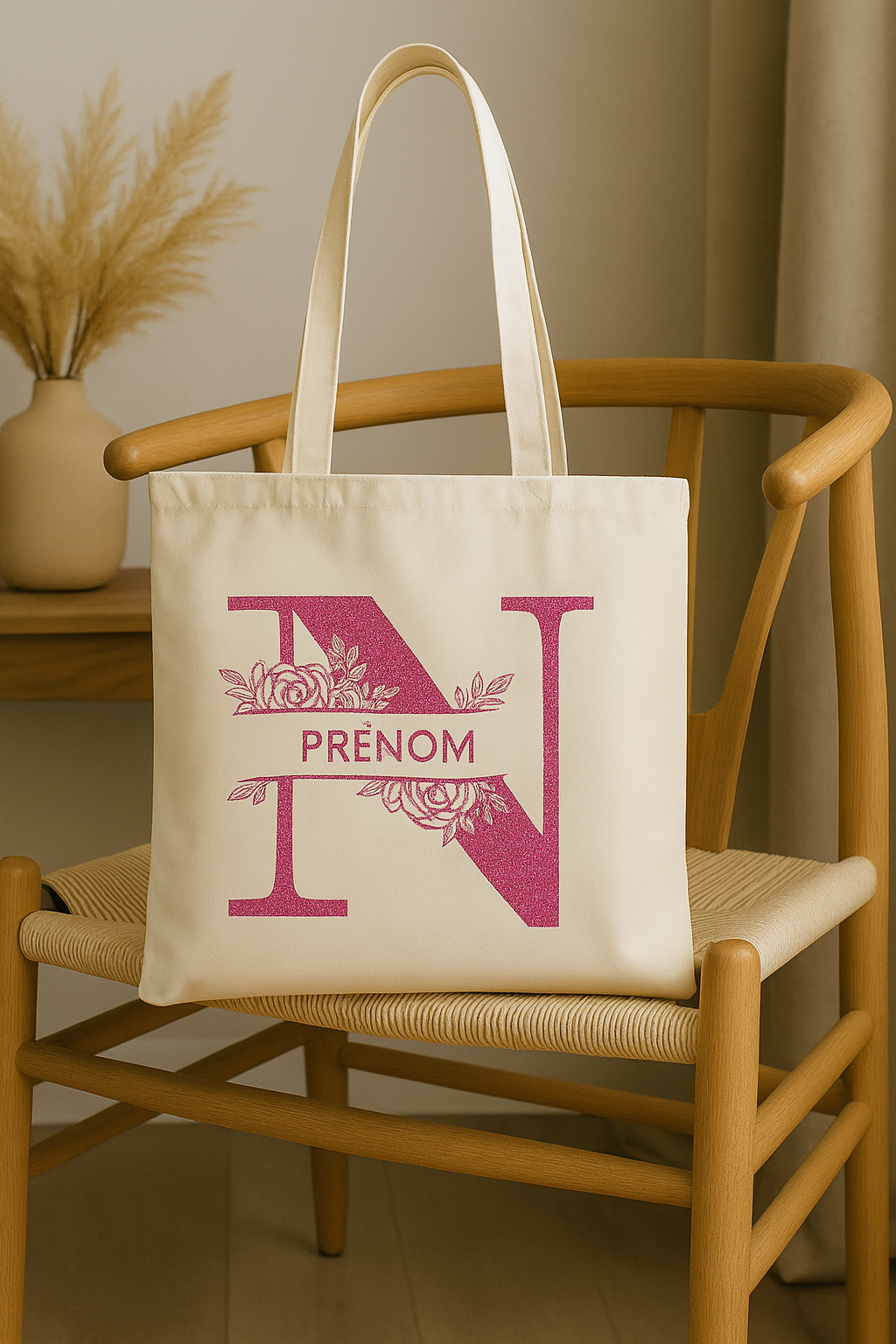 ⚪ Tote-Bag blanc avec logo N