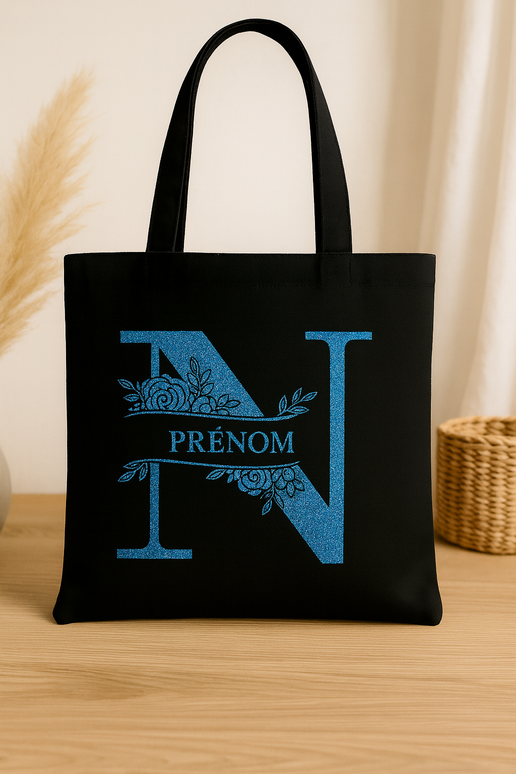 ⚫ Tote-Bag noir avec logo N