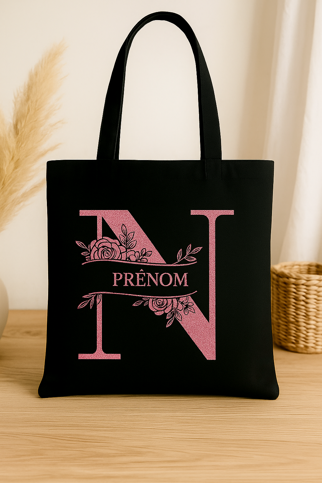 ⚫ Tote-Bag noir avec logo N
