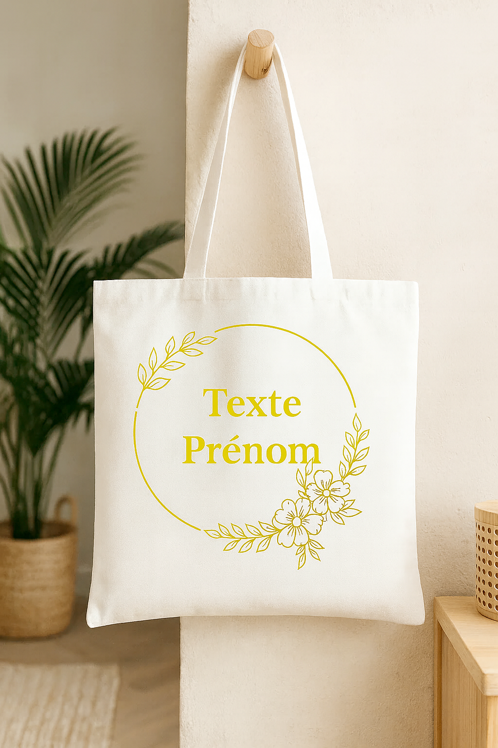 ⚪ Tote-Bag blanc avec logo Cercle