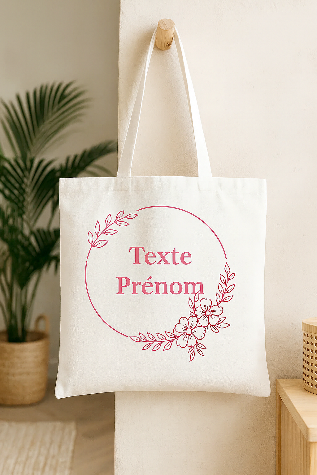 ⚪ Tote-Bag blanc avec logo Cercle