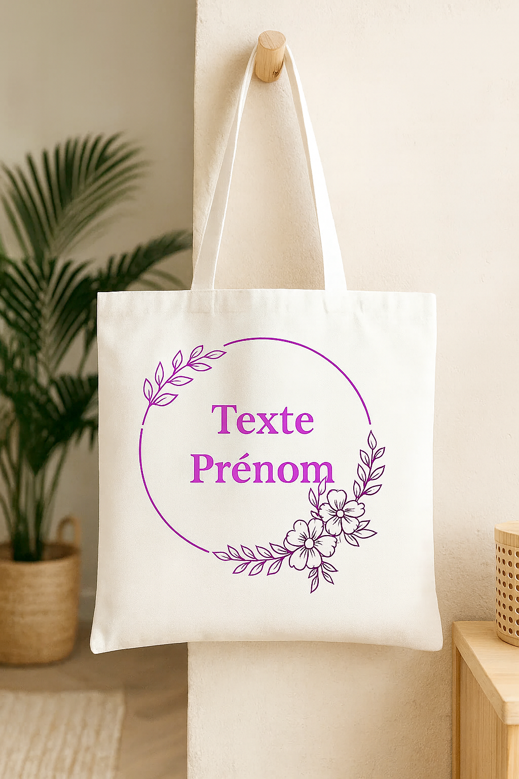 ⚪ Tote-Bag blanc avec logo Cercle