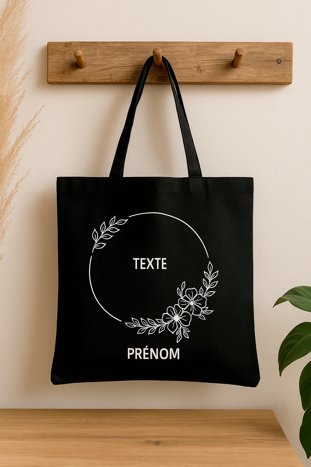 ⚫ Tote-Bag noir avec logo Cercle