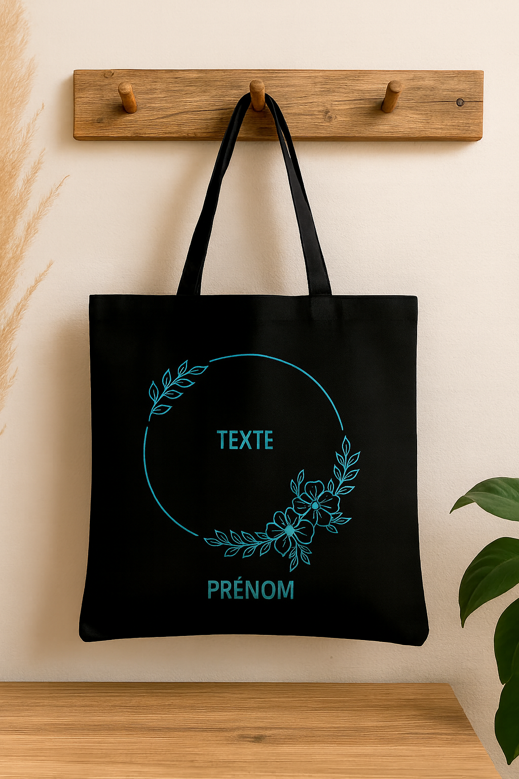⚫ Tote-Bag noir avec logo Cercle