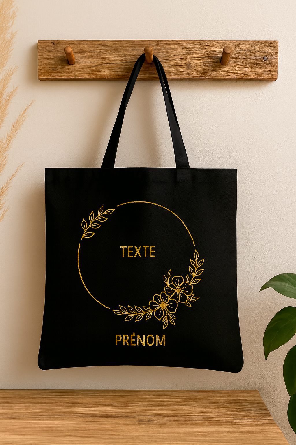 ⚫ Tote-Bag noir avec logo Cercle