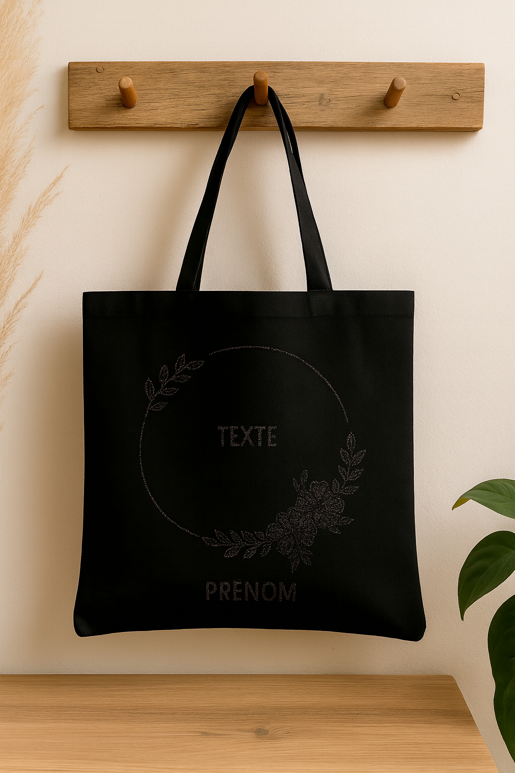 ⚫ Tote-Bag noir avec logo Cercle