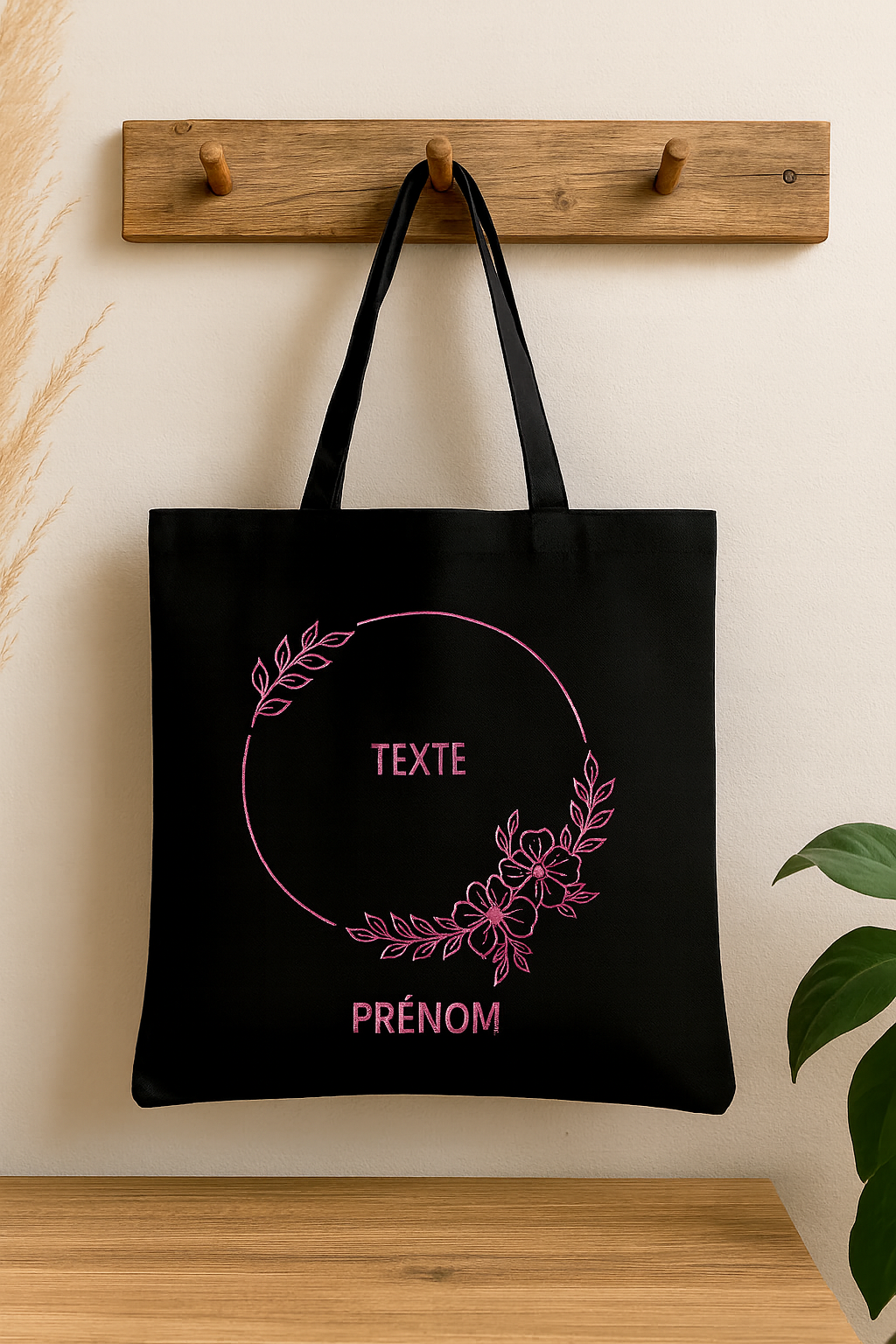 ⚫ Tote-Bag noir avec logo Cercle