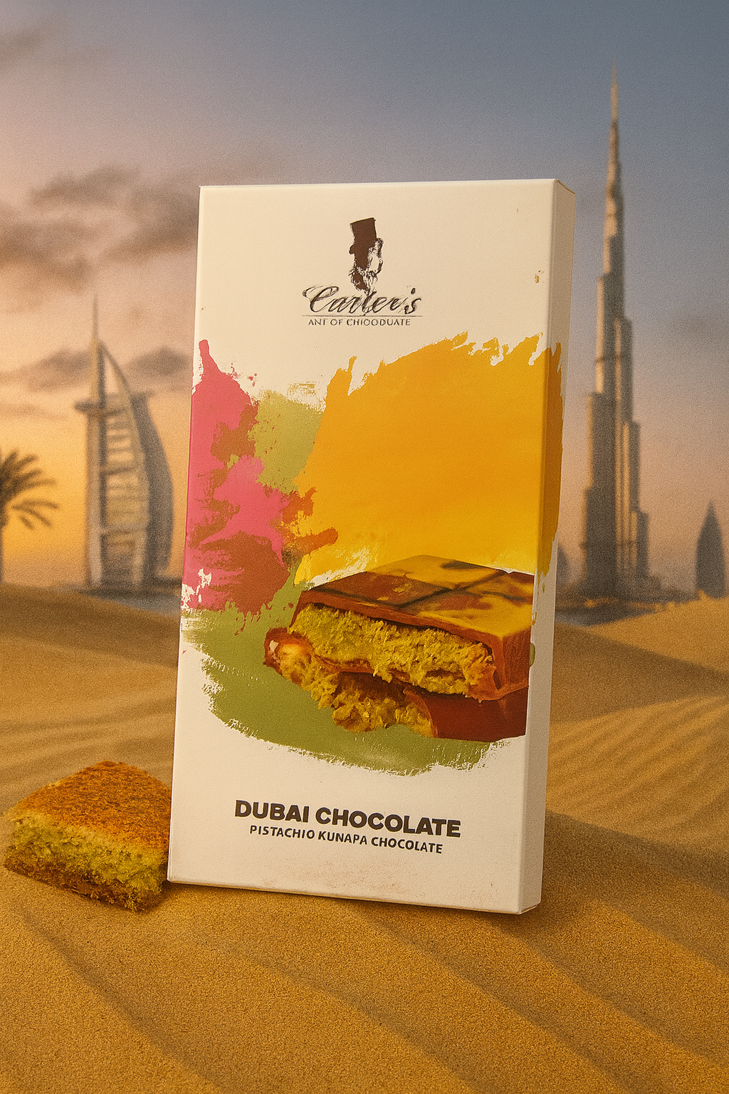 Tablette chocolat Dubai - Pistachio Kunafa Chocolate