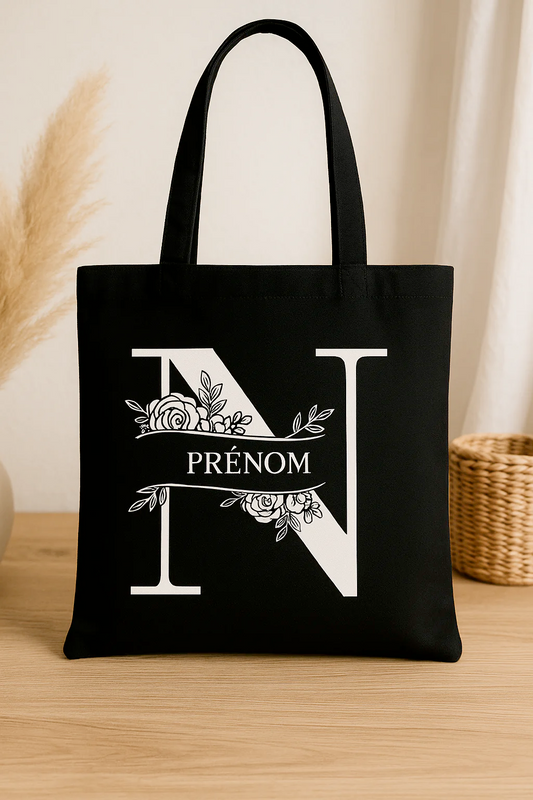 ⚫ Tote-Bag noir avec logo N