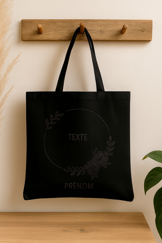 ⚫ Tote-Bag noir avec logo Cercle